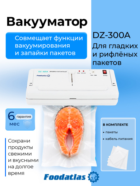 Вакуумный упаковщик DZ-300A Foodatlas Pro